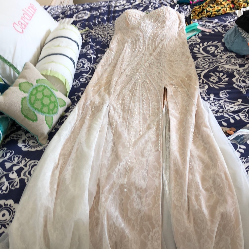 sean collection white prom dress